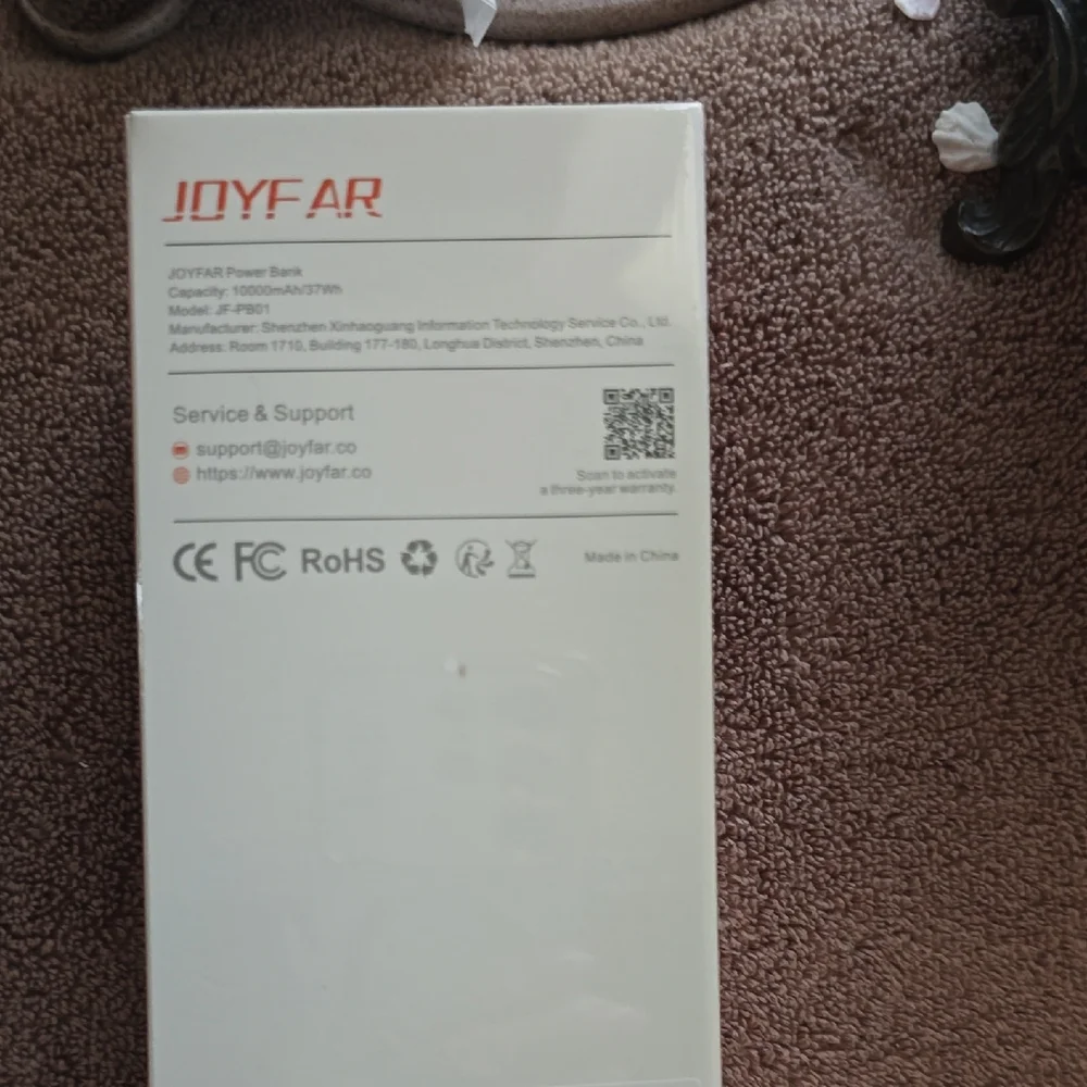 Joyfar. 10000mAh White Power Bank Charger